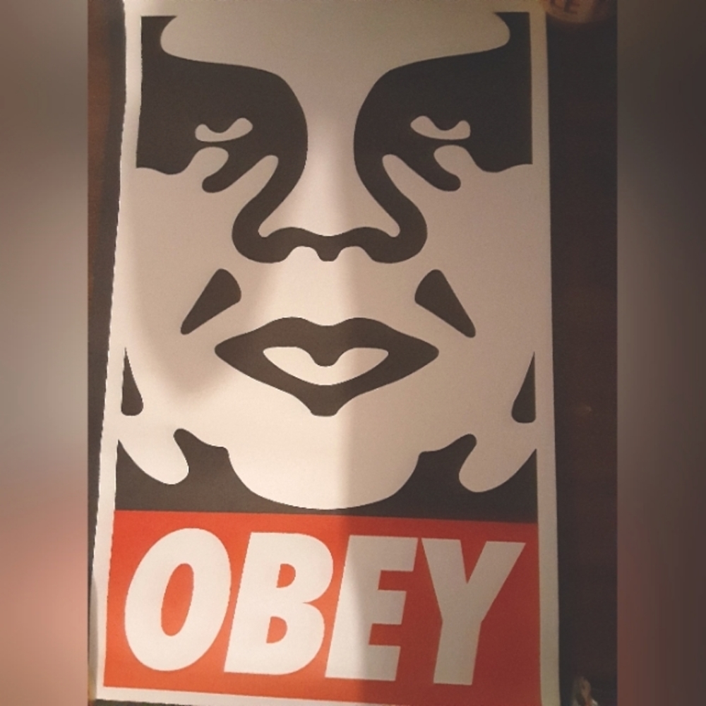 Vintage Shepard Fairey obey original Signed art Kaws barry mcgee graffiti